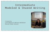 Intermediate Modeled & Shared Writing Created by Lynn Watson & Melissa McMullen Everett Public Schools.