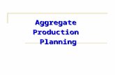 Aggregate AggregateProduction Planning Planning. Contents 1- What is aggregation? 2- What is aggregate production planning? 3- Importance of aggregate.
