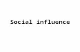 Social influence. What is conformity? ‘A change in behaviour or belief as a result of real or imagined group pressure’ Definition for 2 AO1 Mention whether.