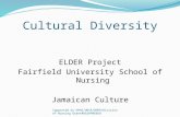 Cultural Diversity ELDER Project Fairfield University School of Nursing Jamaican Culture Supported by DHHS/HRSA/BHPR/Division of Nursing Grant#D62HP06858.
