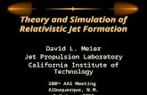 Theory and Simulation of Relativistic Jet Formation David L. Meier Jet Propulsion Laboratory California Institute of Technology 200 th AAS Meeting Albuquerque,