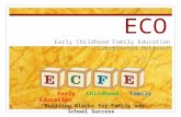 ECO Early Childhood Family Education Coordinated Outreach Early Childhood Family Education “Building Blocks for Family and School Success”