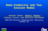 Bank-Stability and Toe-Erosion Model Andrew Simon, Robert Thomas, Andrea Curini and Natasha Bankhead USDA-ARS National Sedimentation Laboratory, Oxford,
