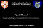 “Typhoid Offenders”: Targeting, Tracking and Testing Criminal Recruiters and Recruits Ashley Englefield (Cantab.) & Dr Barak Ariel 6th International Conference.