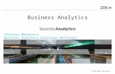 © 2012 IBM Corporation Christos Mousouris Business Analytics Solutions Architect Business Analytics.