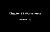 Chapter 13 Worksheets Section 1-4. 13.1 After You Read: Streams and Rivers 1.What is a drainage basin, or watershed? What separates two drainage systems.