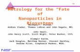 MSEL MEL CSTL Metrology for the “Fate” of Nanoparticles in Biosystems Michael T. Postek, Andras Vladar, Thomas LeBrun and John Dagata, MEL John Small,