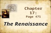 Chapter 17: Page 471 The Renaissance. The Growth of Italian City-States.