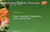Copyright © 2011 Delmar, Cengage Learning. ALL RIGHTS RESERVED. Chapter 11 Diet during Pregnancy and Lactation.
