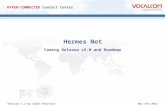 Www.vocalcom.com Version 1.2 by Simon HarrisonMay 4th 2013 HYPER-CONNECTED Contact Center Hermes Net Coming Release v5.0 and Roadmap.
