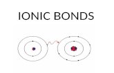 IONIC BONDS.  IONIC Interactions between ions Ions satisfy octet rule by loss or gain of e- to reach noble gas state.