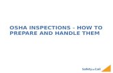 Safety on Call OSHA INSPECTIONS - HOW TO PREPARE AND HANDLE THEM.