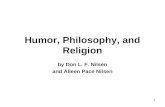 1 Humor, Philosophy, and Religion by Don L. F. Nilsen and Alleen Pace Nilsen.