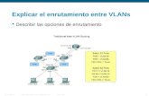 © 2006 Cisco Systems, Inc. All rights reserved.Cisco PublicITE 1 Chapter 6 1 Explicar el enrutamiento entre VLANs  Describir las opciones de enrutamiento.