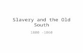 Slavery and the Old South 1800 -1860. Study Guide Identifications Mono-cropping Cotton Belt Internal Slave system Demography of Slavery Slave Codes Conditions.