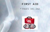 FIRST AID PAGES 341-342. Minor Injuries Muscle Cramp Sudden and sometimes painful contractions of the muscles Occur when muscles are: â€“Tired â€“Overworked