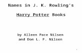 1 Names in J. K. Rowling’s Harry Potter Books by Alleen Pace Nilsen and Don L. F. Nilsen.