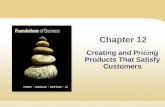 Chapter 12 Creating and Pricing Products That Satisfy Customers.