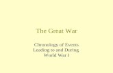 The Great War Chronology of Events Leading to and During World War I.