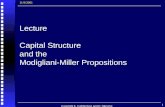 Copyright K. Cuthbertson and D. Nitzsche 1 Lecture Capital Structure and the Modigliani-Miller Propositions 11/9/2001.