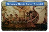 Odyssey Thesis Paper Tutorial. Regular paper prompt- Regular paper prompt- : The concept of a hero has been interpreted in many ways throughout the ages.