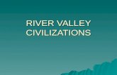 RIVER VALLEY CIVILIZATIONS. QUESTIONS TO KEEP IN MIND:  How did geography impact the first civilizations?  How did changes in the Neolithic Revolution.