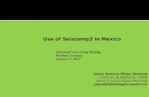 Use of Seiscomp3 in Mexico - Jesús Antonio Pérez Santana Instituto de Geofisica, UNAM Servicio Seismológico Nacional jesus@sismologico.unam.mx Seiscomp3.