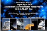 Title image design: Yoichi Tamura. “Large Aperture Millimeter/Submillimeter Telescopes in the ALMA Era” The goals of the meeting Kotaro KOHNO University.