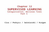 Chapter 12 SUPERVISED LEARNING Categorization, Decision Trees Part 1 Cios / Pedrycz / Swiniarski / Kurgan.