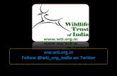 Ww.wti.org.in Follow @wti_org_india on Twitter. VISION A secure natural heritage of India Mission To conserve wildlife and its habitat and to work for.