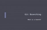 Git Branching What is a branch?. Review: Distributed - Snapshots Files are stored by SHA-1 hash rather than filename Stored in git database in compressed.