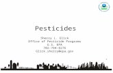 1 Pesticides Sherry L. Glick Office of Pesticide Programs U.S. EPA 702-784-8276 Glick.sherry@epa.gov.