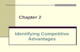 Chapter 2 Identifying Competitive Advantages. 2 Learning Outcomes Explain why competitive advantages are typically temporary List and describe each of.