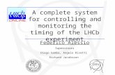 Federico Alessio Supervisors Diego Gamba, Angelo Rivetti Richard Jacobsson A complete system for controlling and monitoring the timing of the LHCb experiment.