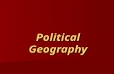 Political Geography. Basic introductory concepts State State –A government with a capitol and border –Examples – the USA, Canada and Russia Nation.