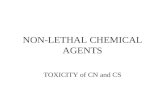 NON-LETHAL CHEMICAL AGENTS TOXICITY of CN and CS.