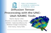 Diffusion Tensor Processing with the UNC- Utah NAMIC Tools Martin Styner UNC Thanks to Guido Gerig, UUtah NAMIC: National Alliance for Medical Image Computing.