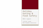 Holiday Eating & Food Safety MOVE! Support Jillian Junek KSU Student Dietitian.