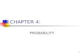 1 CHAPTER 4: PROBABILITY. 2 EXPERIMENT, OUTCOMES, AND SAMPLE SPACE Simple and Compound Events.