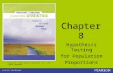 Copyright © 2014 Pearson Education, Inc. All rights reserved Chapter 8 Hypothesis Testing for Population Proportions.