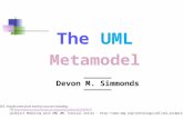 1 Devon M. Simmonds The UML Metamodel SLIDES include some from tvarious sources including: (1)