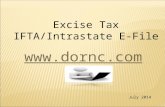 Excise Tax IFTA/Intrastate E-File  July 2014.