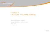 FINANCE Cash flows + financial planning Solvay Business School Université Libre de Bruxelles Fall 2006.