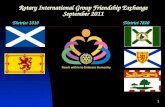 1 Rotary International Group Friendship Exchange September 2011 District 1010District 7820.