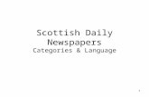1 Scottish Daily Newspapers Categories & Language.