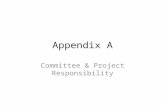 Appendix A Committee & Project Responsibility. Committees & Projects Board members are assigned oversight for key committees and Upper 90 projects. The.