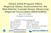 NOAA IOOS Program Office Regional Status Assessment for the Mid-Atlantic Coastal Ocean Observing Regional Association (MACOORA)