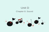 Unit D Chapter 8: Sound. What causes sound? Sound is caused by a vibration.