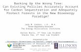 Barking Up the Wrong Tree: Can Existing Policies Accurately Account for Carbon Sequestration and Adequately Protect Forests in the New Bioenergy Paradigm?