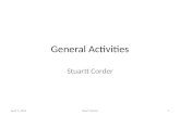 General Activities Stuartt Corder April 9, 20141ASAC telecon.